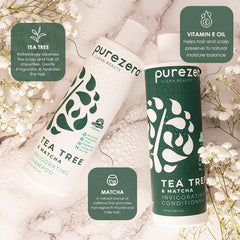 Purezero Tea Tree Oil application on scalp delivers refreshing cleanse