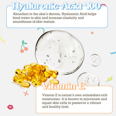 Purifect hyaluronic serum applied to face for quick hydration and plumpness.