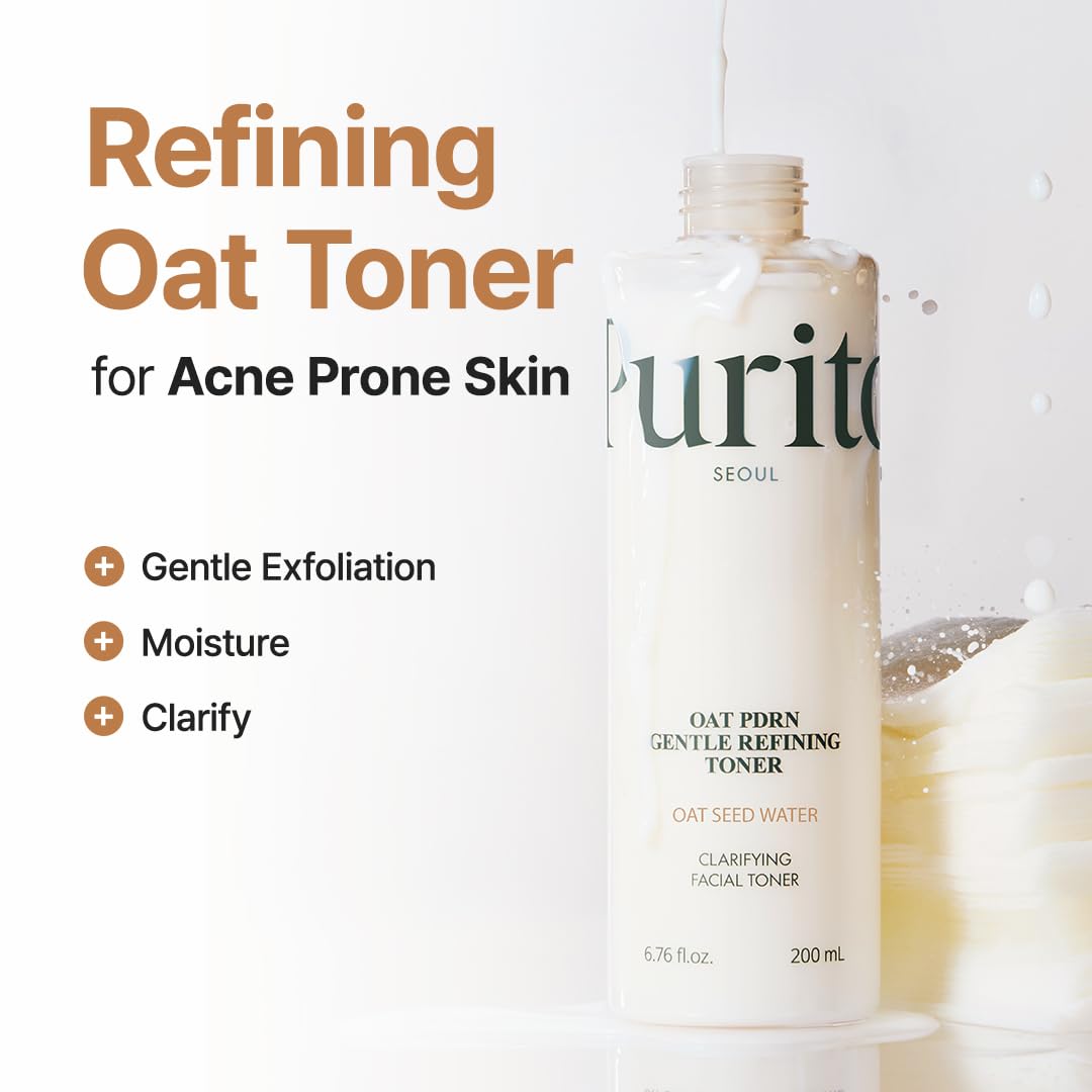 Purito Oat PDRN Toner texture close-up showing quick absorption