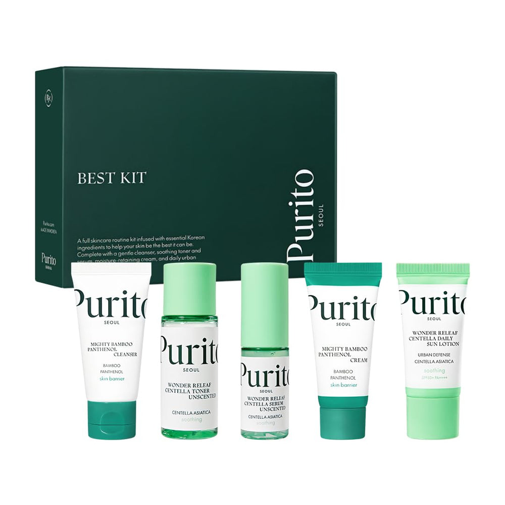 Purito Seoul Best Kit box front, ideal for gifting and daily skincare.