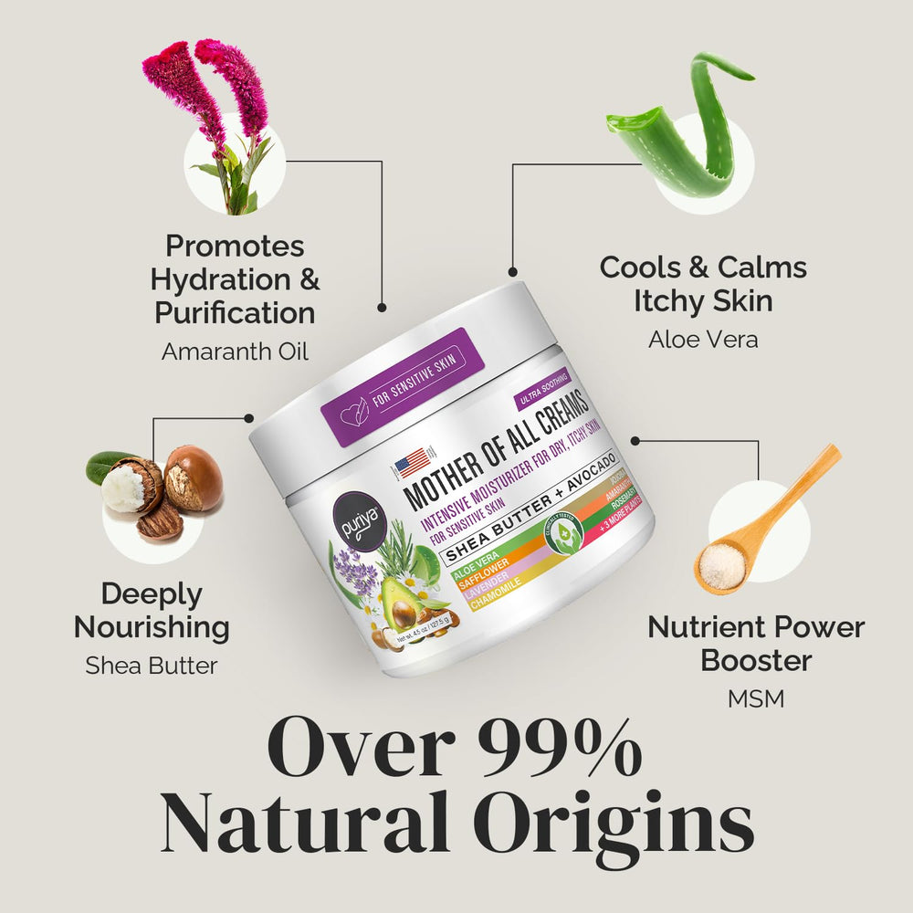 Puriya Intensive Moisturizer on body skin delivers lightweight hydration.