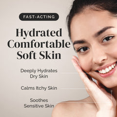 Puriya Intensive Moisturizer applied to hands for long-lasting moisture.