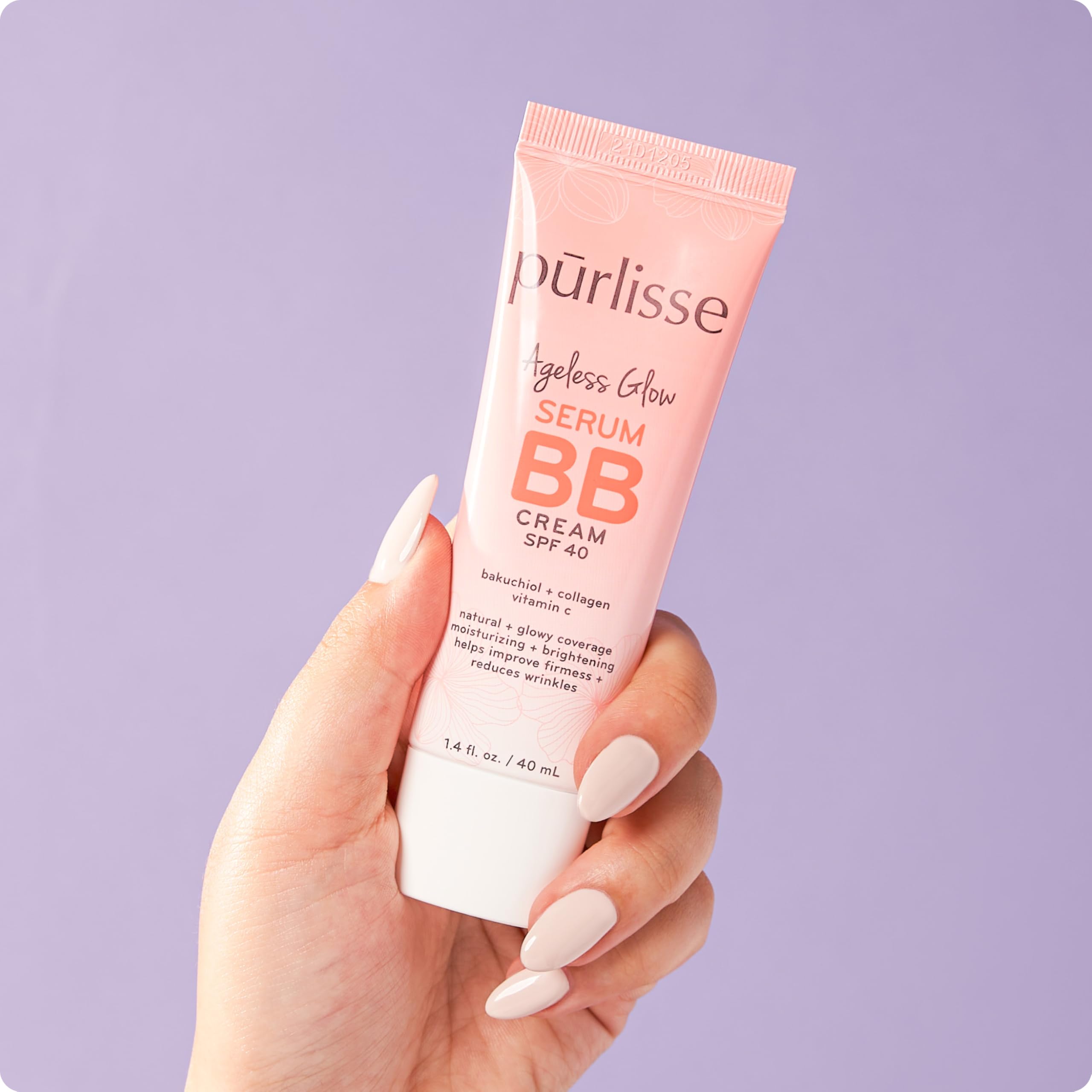 Ingrédients bakuchiol et vitamine C de pūrlisse Ageless Glow pour l'éclat