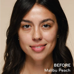 Purlisse Blush Glow Malibu Peach mixes with moisturizer for luminous skin.