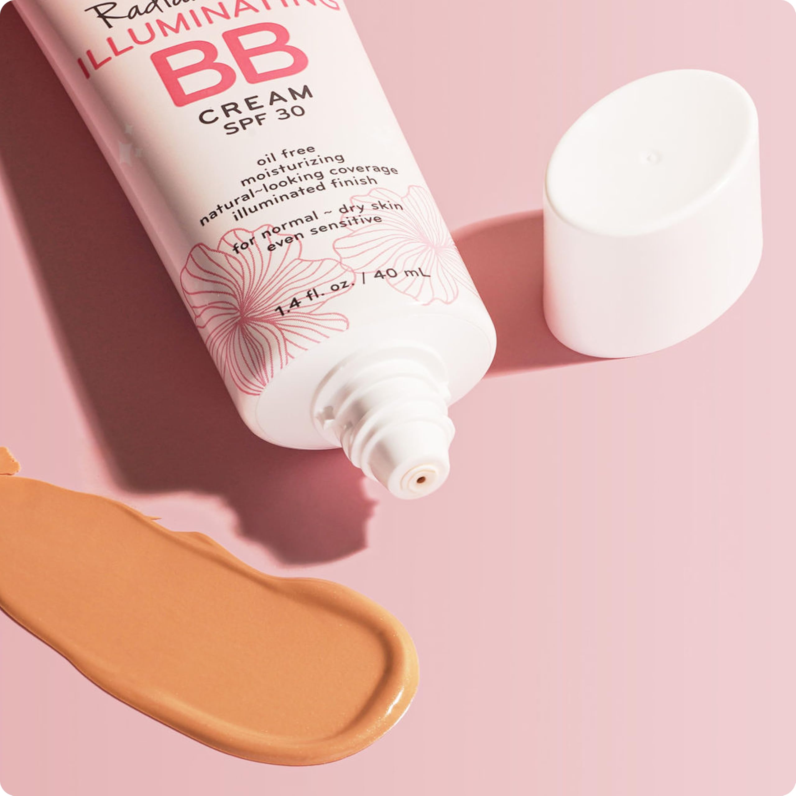Pūrlisse Radiant Glow BB Cream adaptée aux textures irrégulières et rougeurs.