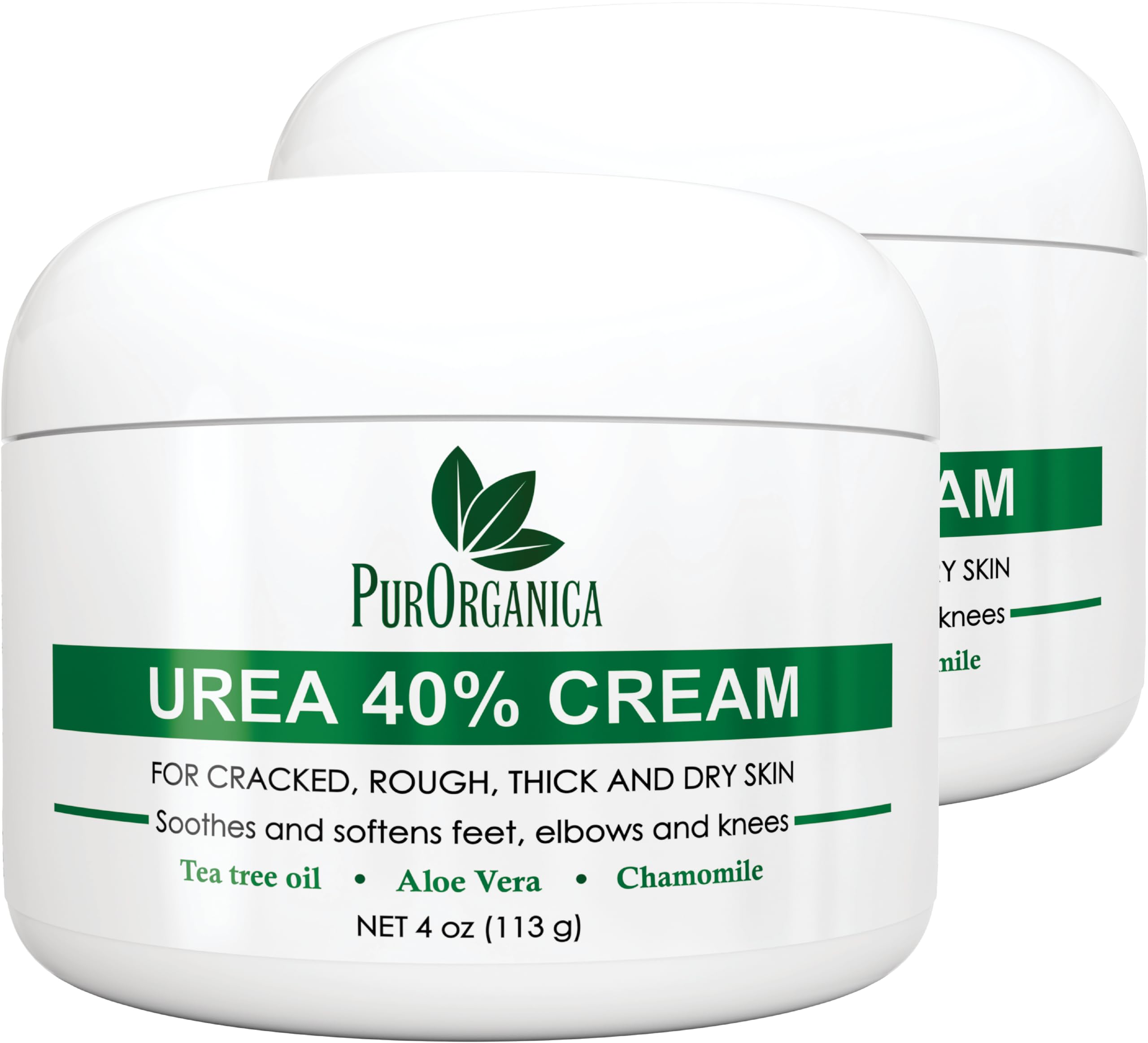 PurOrganica Urea 40% Foot Cream bottle for deep foot hydration