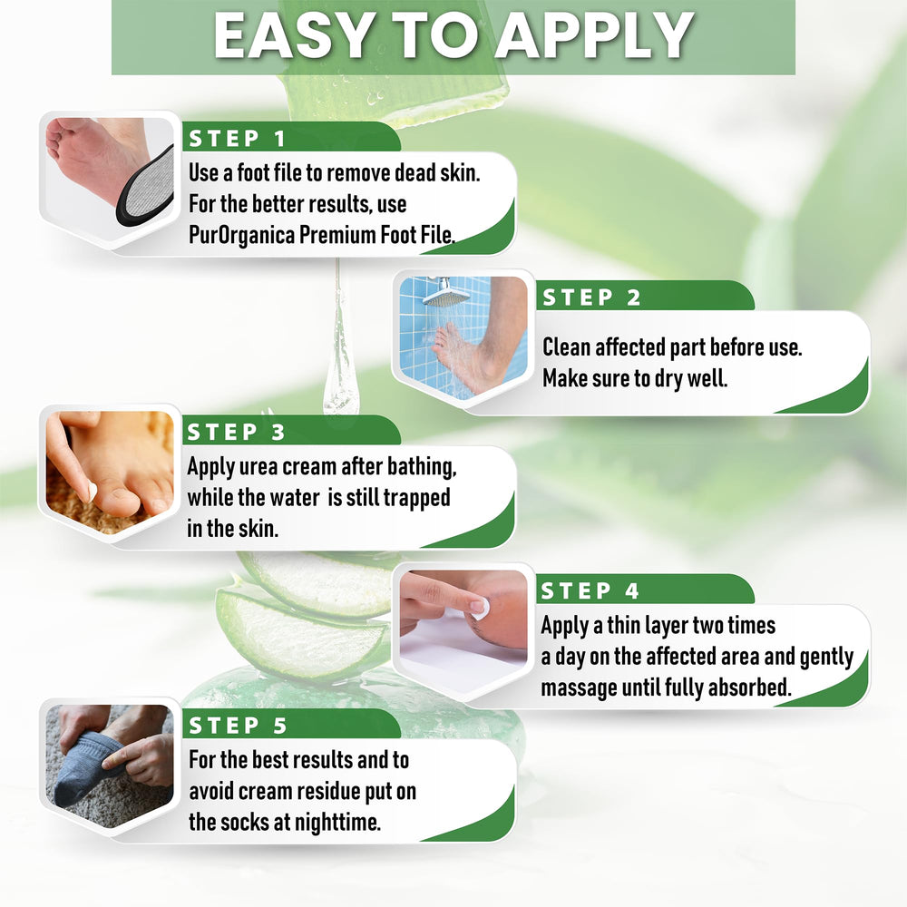 PurOrganica Urea 40% Foot Cream for hands and elbows care