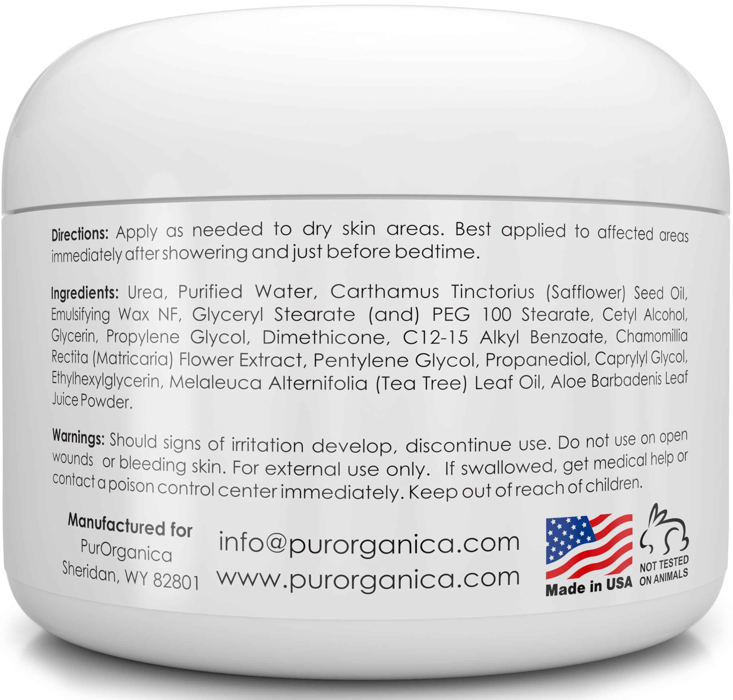 PurOrganica Urea 40% Foot Cream pack of three ensures ongoing foot care.