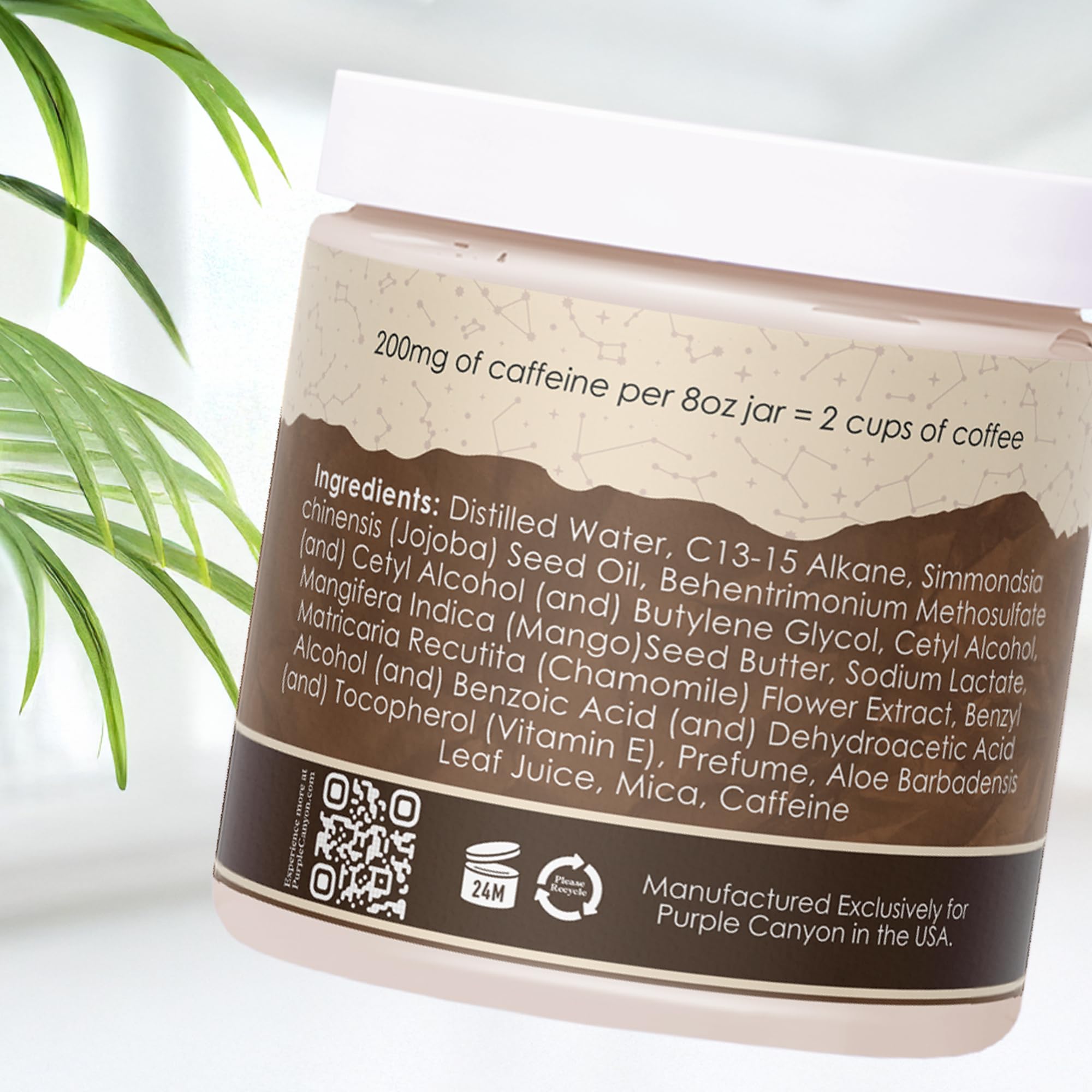 Purple Canyon Sunrise coffee mocha scent highlight a comforting aroma.