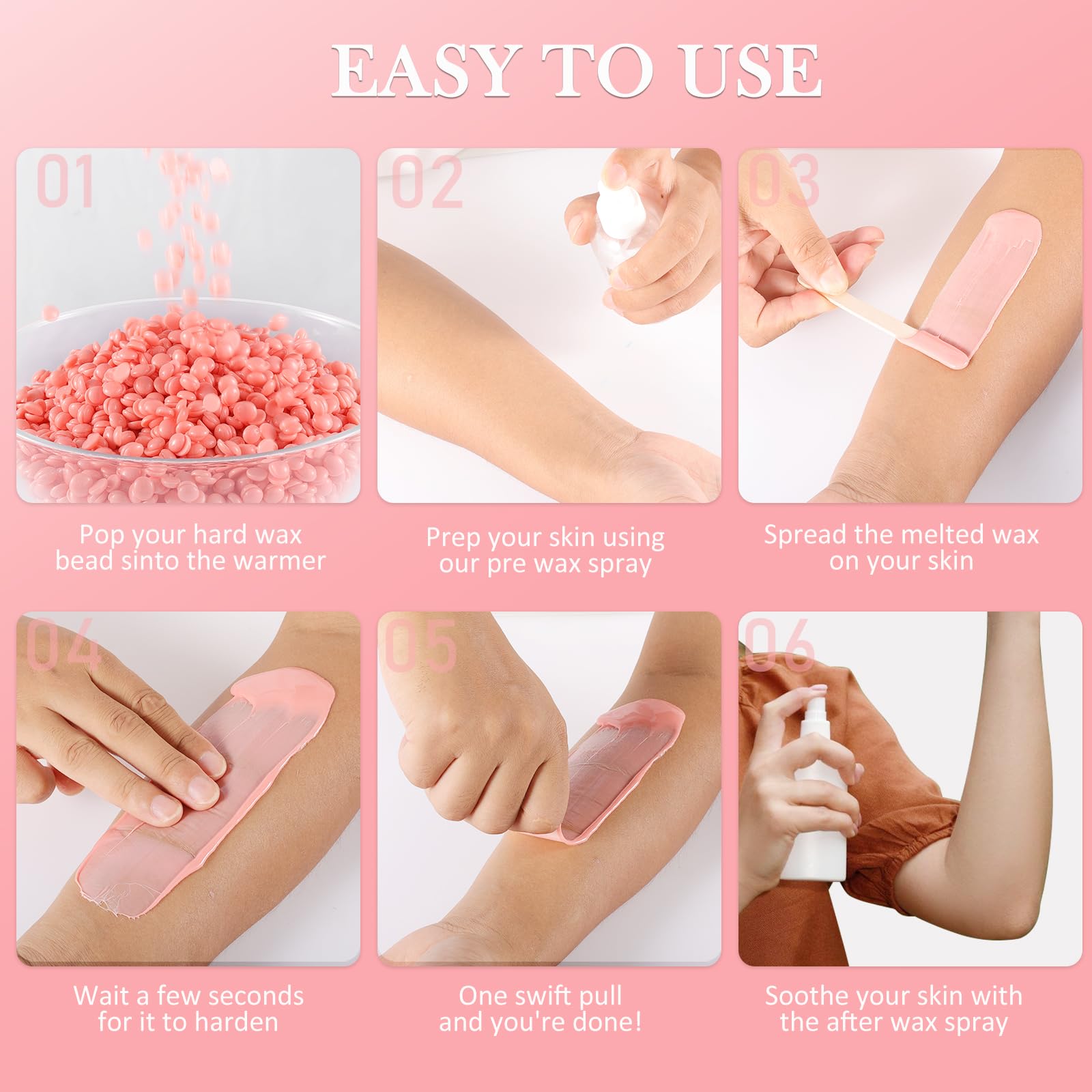 PURPLESKY after-wax smooth skin result with minimal irritation