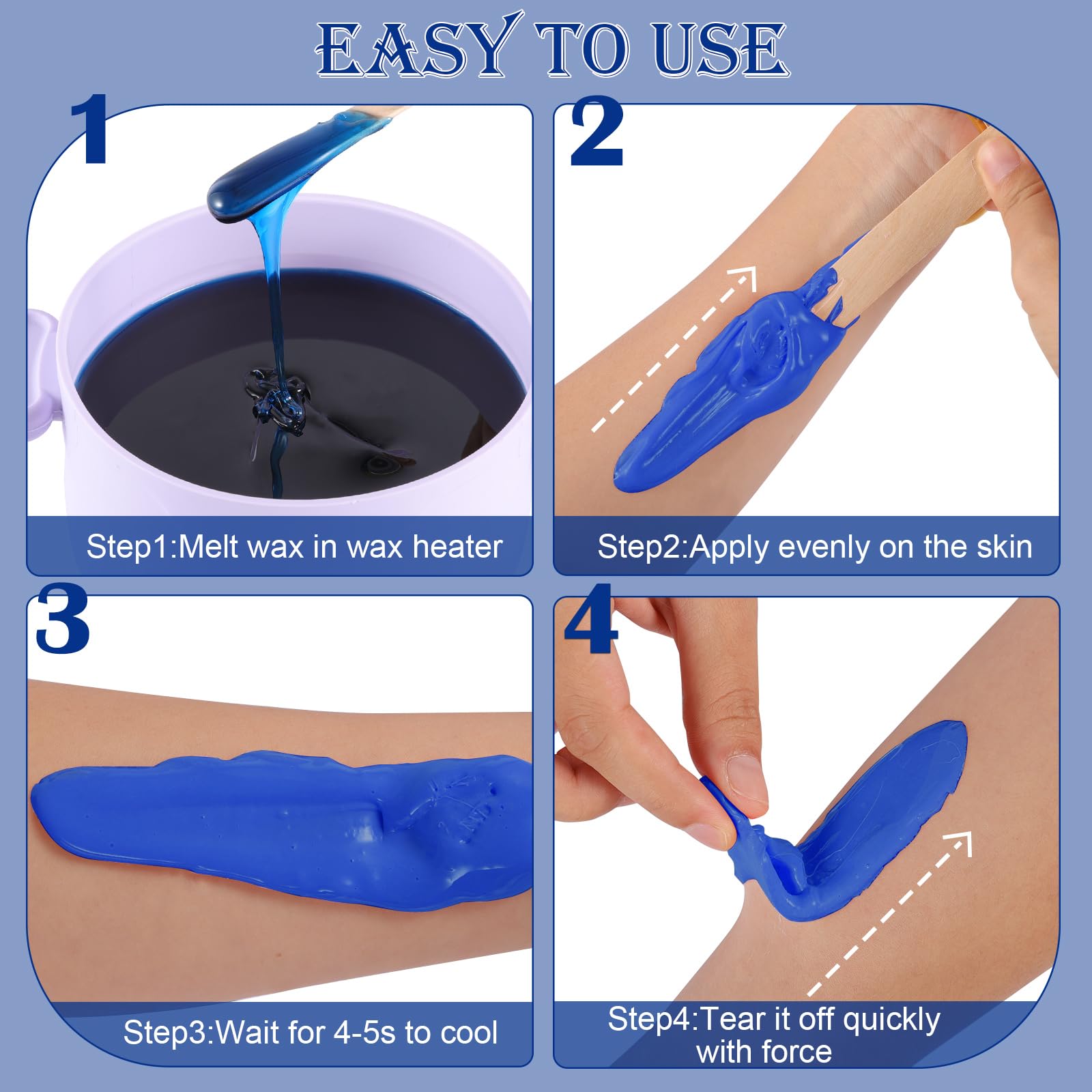 PURPLESKY bulk wax kit suitable for home or professional use