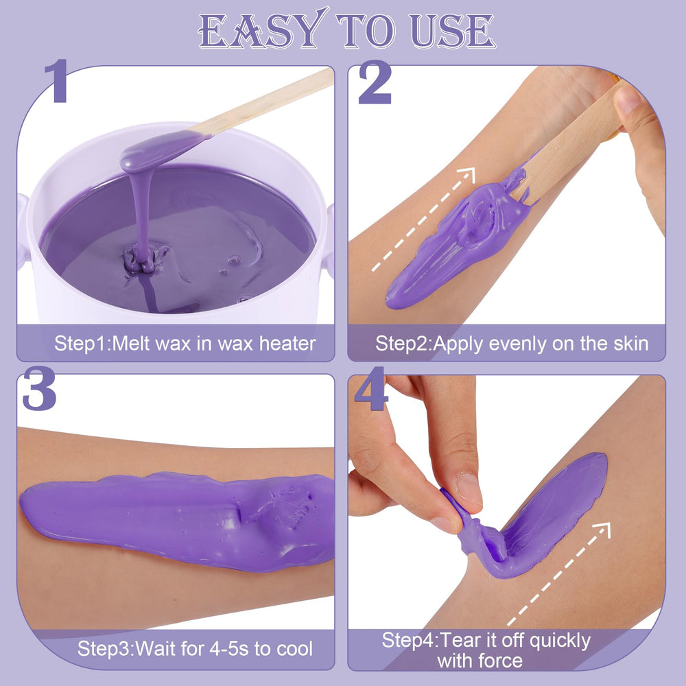 PURPLESKY wax for face and underarms with gentle performance