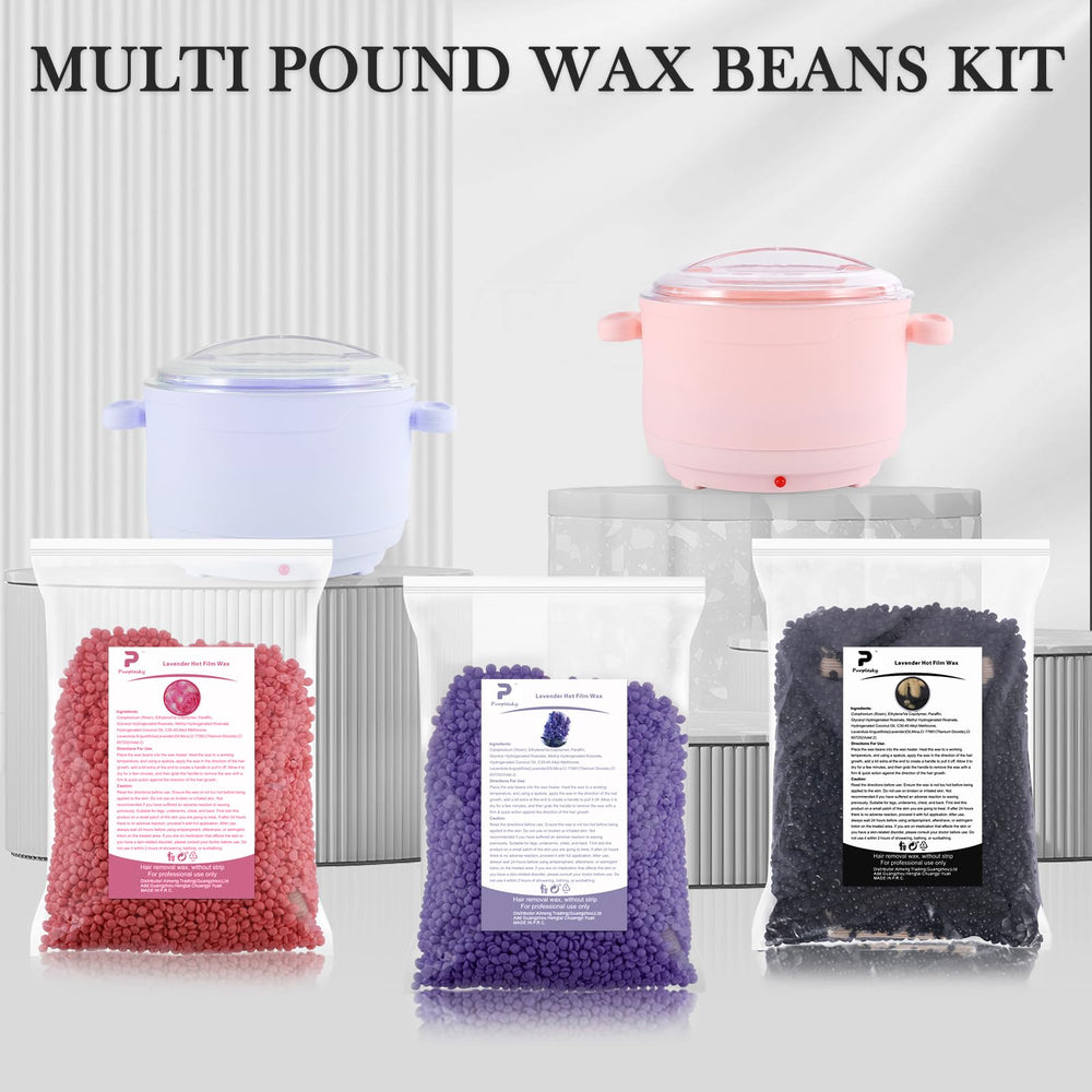 PURPLESKY full-body waxing kit core beads for professionals and beginners.