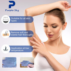 PURPLESKY hypoallergenic wax with jasmine to soothe sensitive skin during use