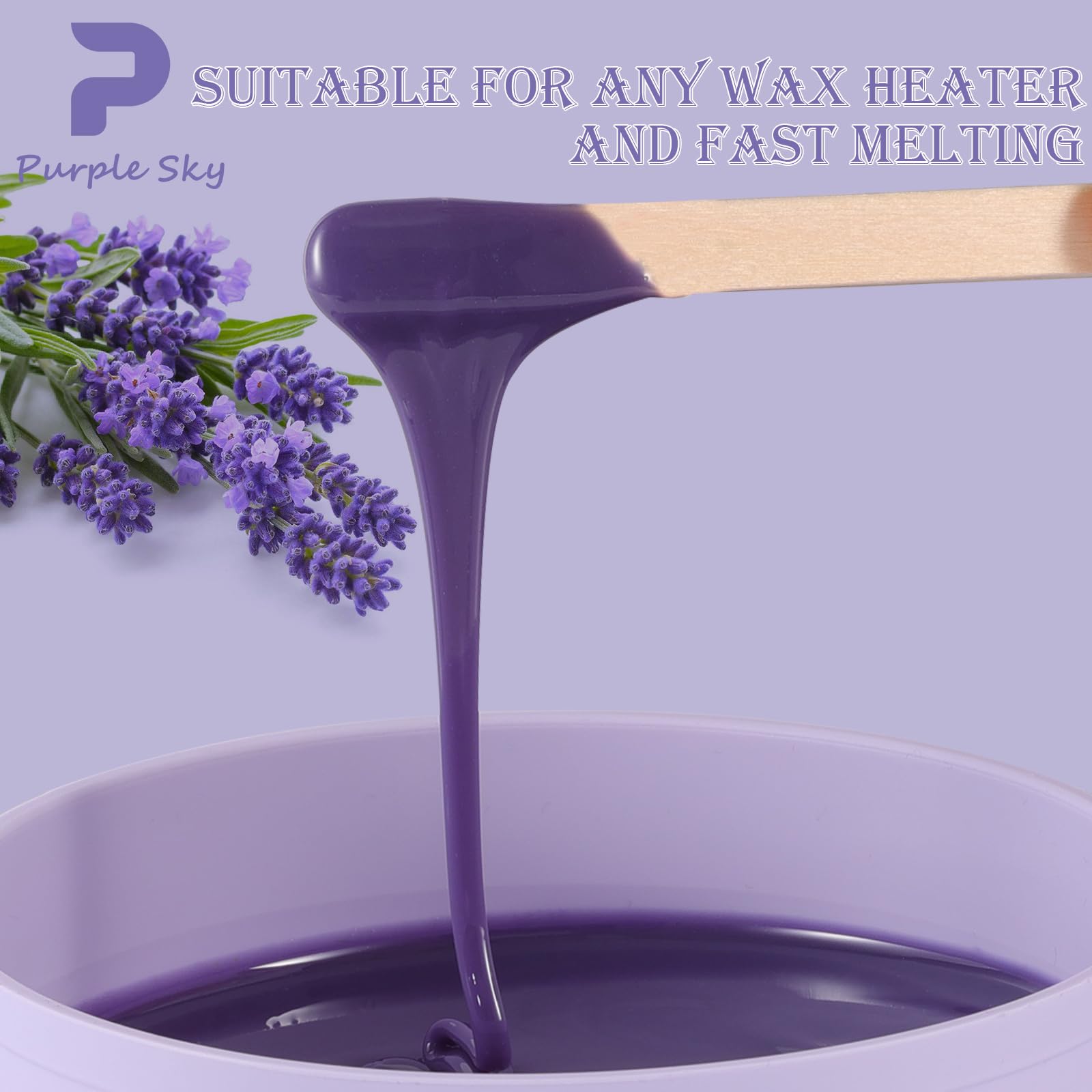 PURPLESKY jasmine-infused wax skin friendly for sensitive areas
