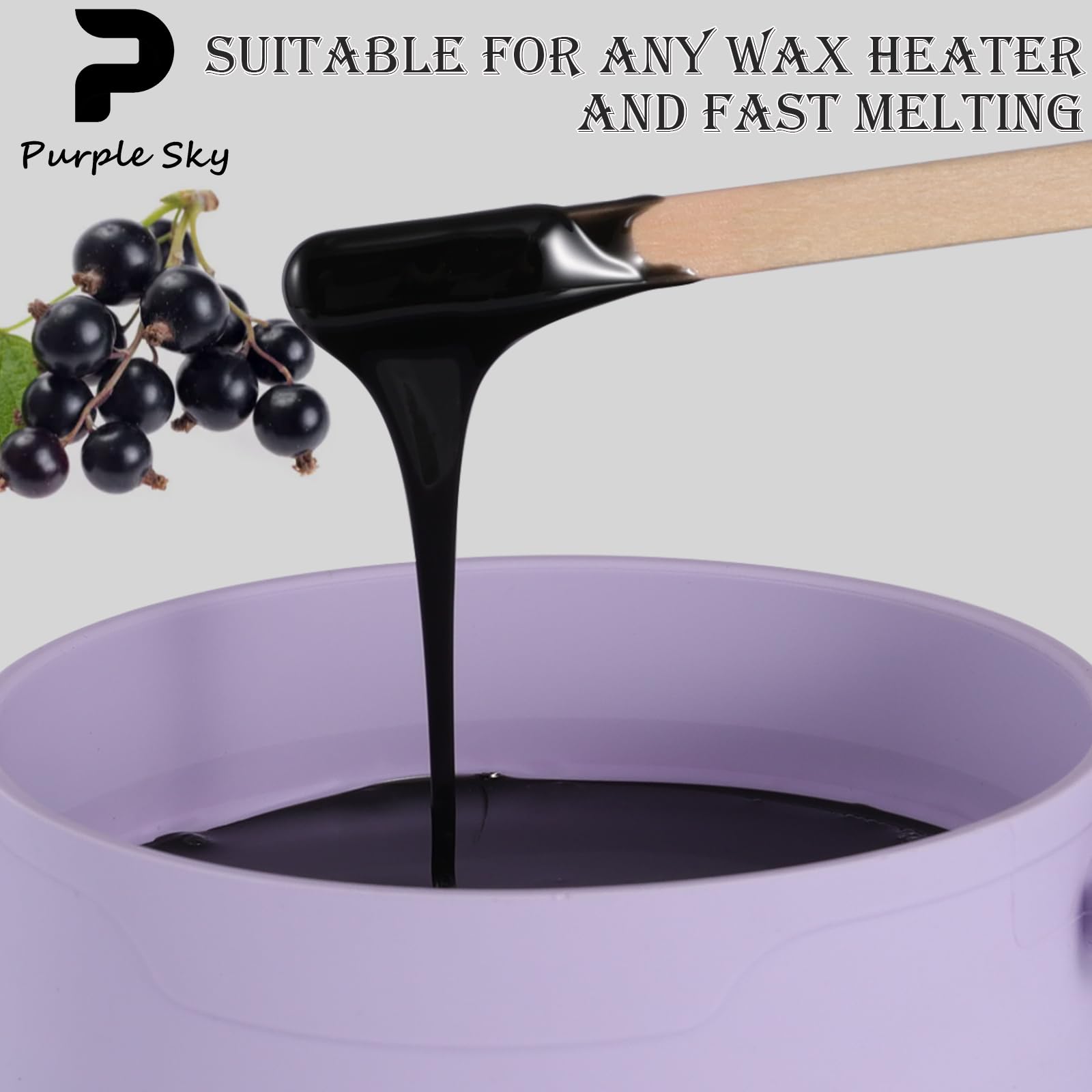 PURPLESKY wax melts at low temperature for safer, comfortable application