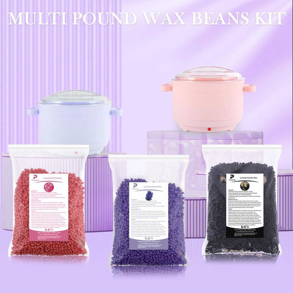Purplesky wax beads kit-essentials shows core component for consistent professional results.
