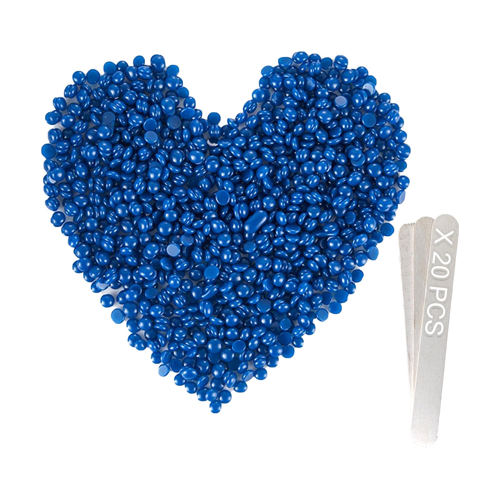 Purplesky wax beads in a jar with sea salt scent for home hair removal