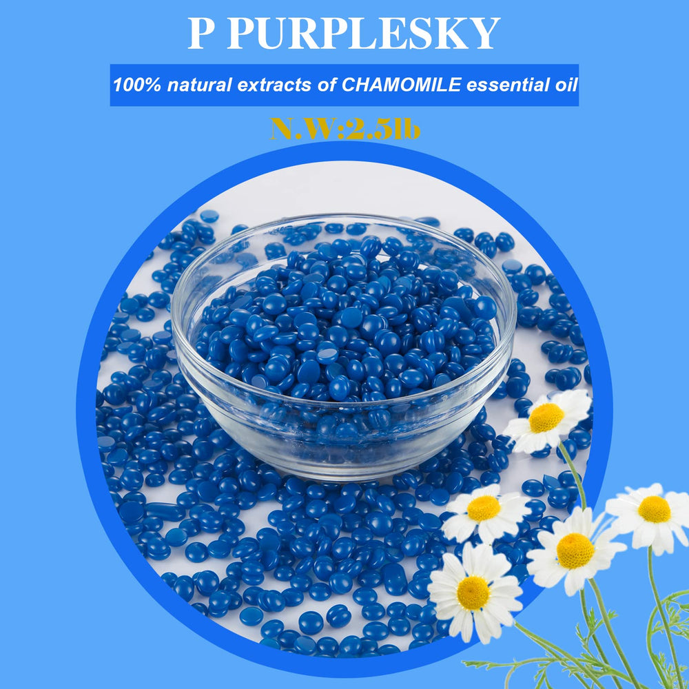 Purplesky wax beads melting for at-home waxing sessions