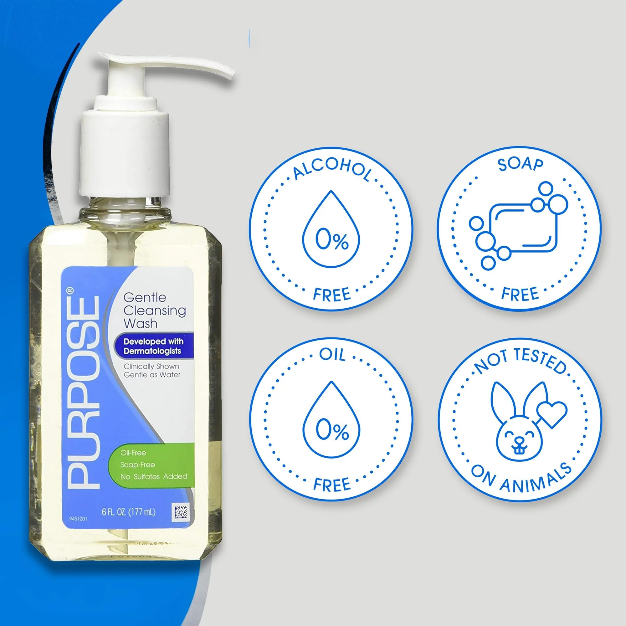 Packaging detail emphasizing hypoallergenic, United States manufacturing.