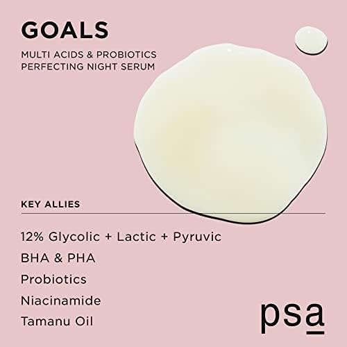 Purposeful Skincare PSA Goals night serum texture during application