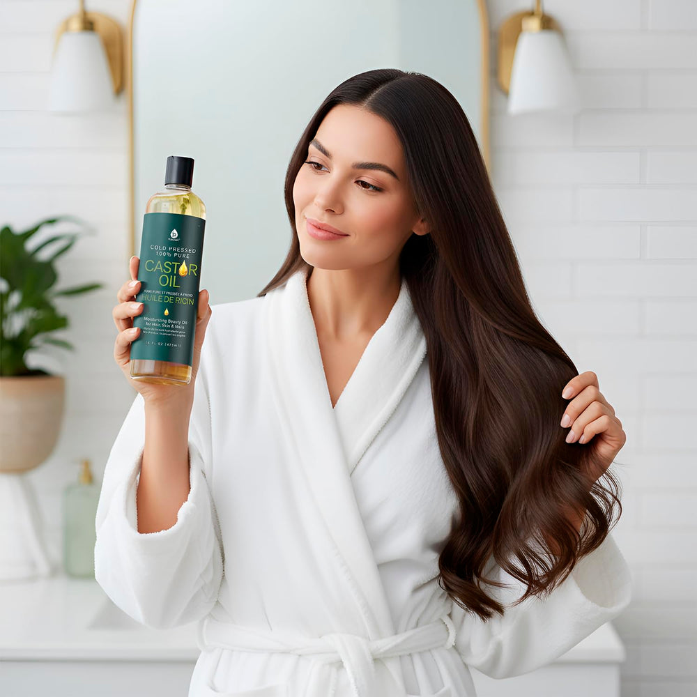 Pursonic Castor Oil skin moisturizing focus for dry skin relief.