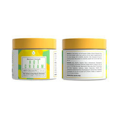 Pursonic hot cream being applied on leg for soothing warmth and relief.