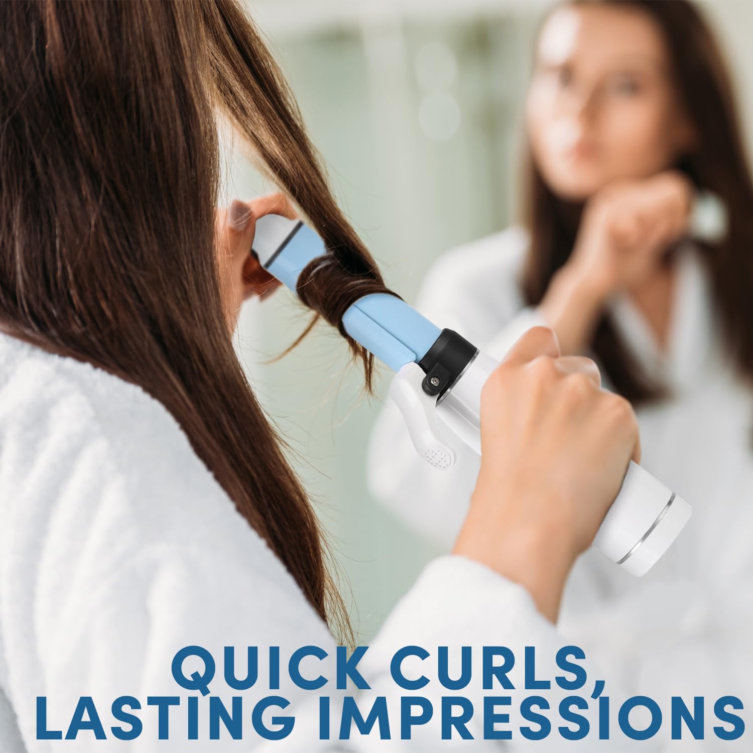 Pursonic travel-friendly curling iron fits in a bag for on‑the‑go use