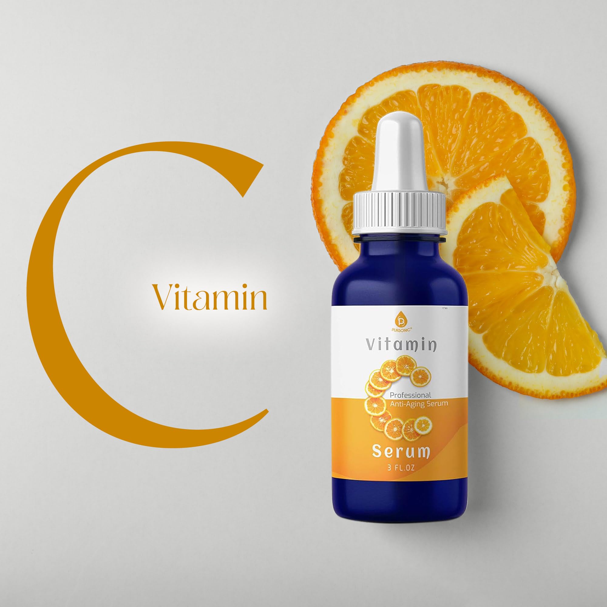 Pursonic Vitamin C Serum application ritual supports refreshed, radiant-looking skin.