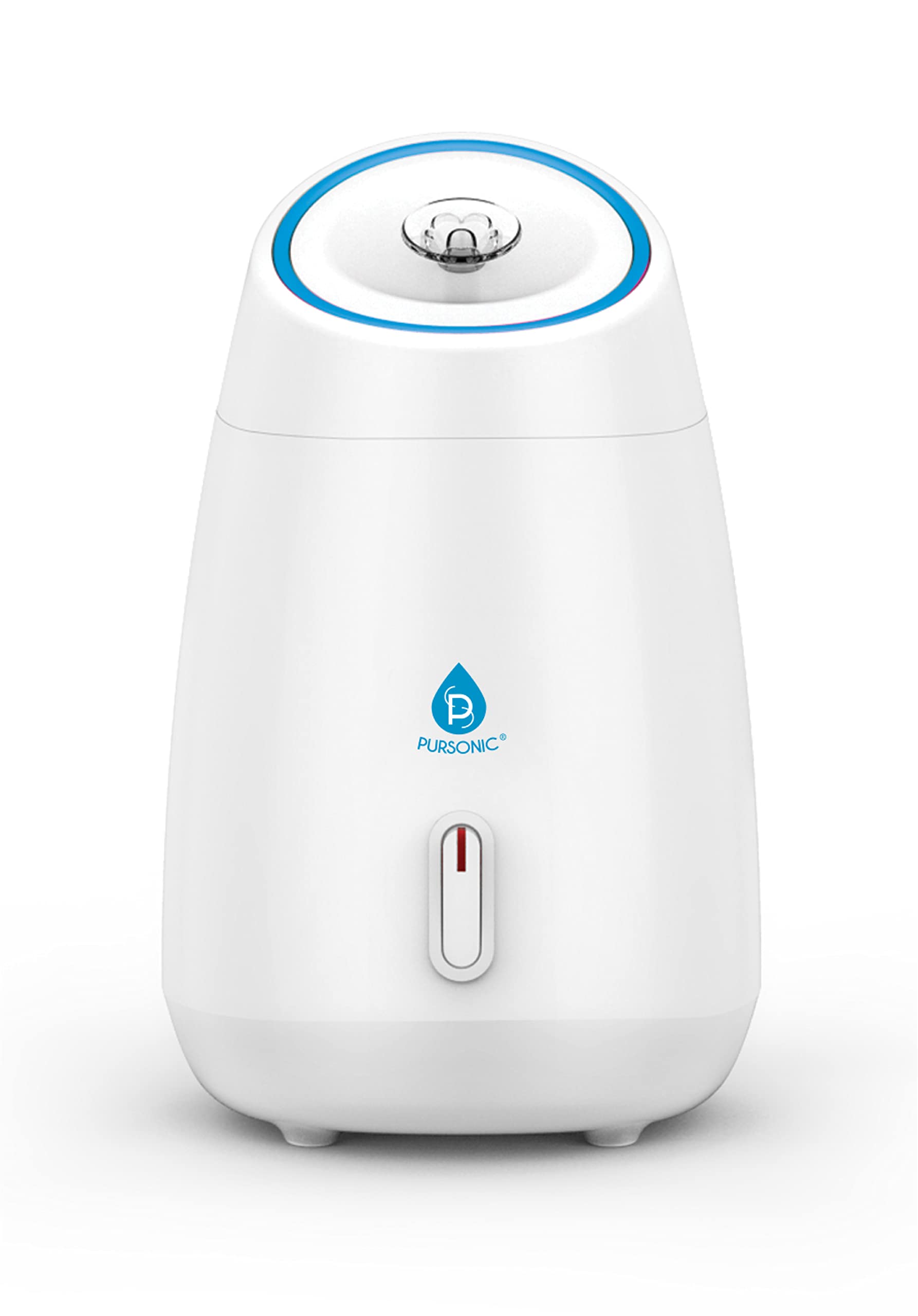 Pursonic White Facial Steamer tightening action—steam helps firmer appearance.