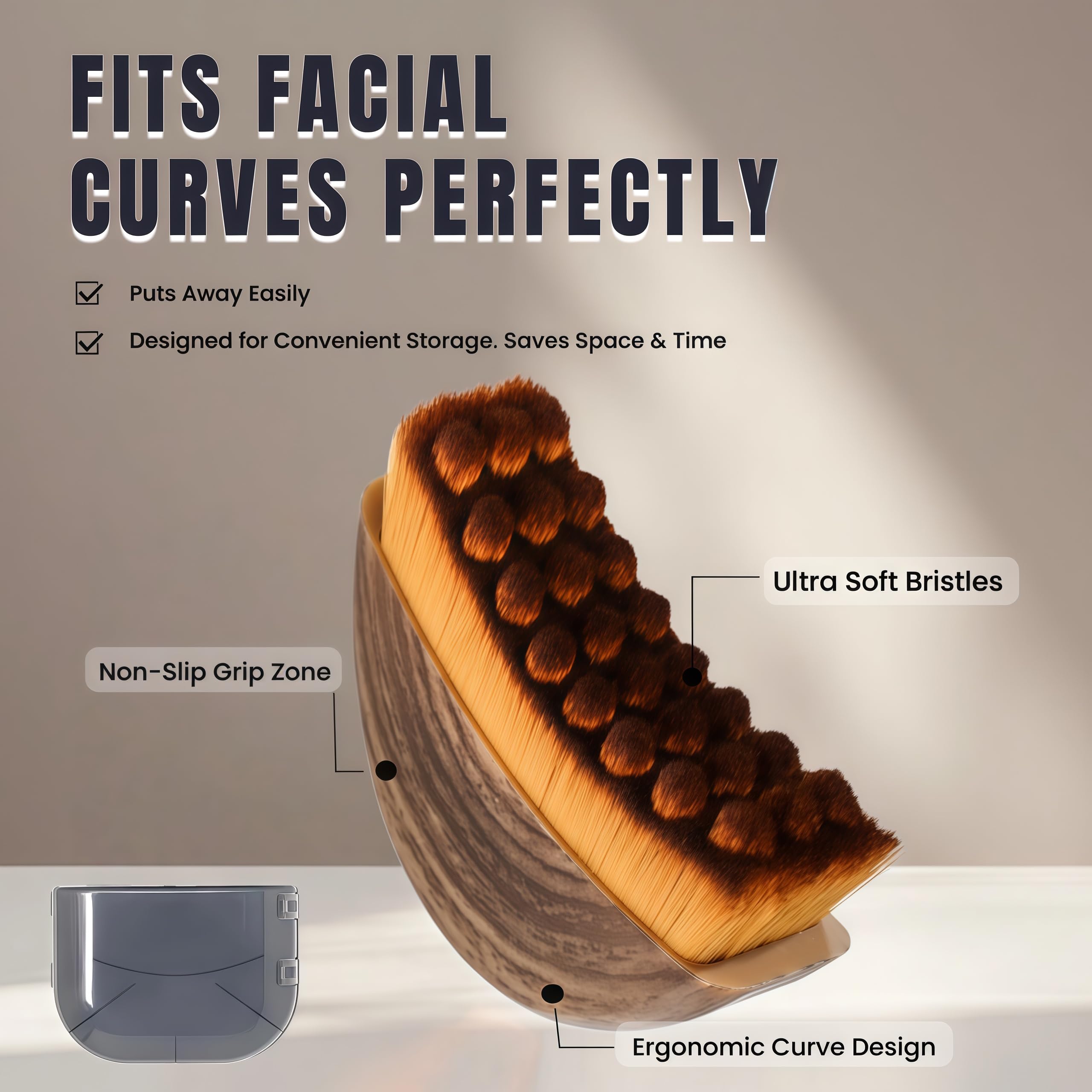 Put Girl lymphatic face brush daily use helps reduce puffiness.