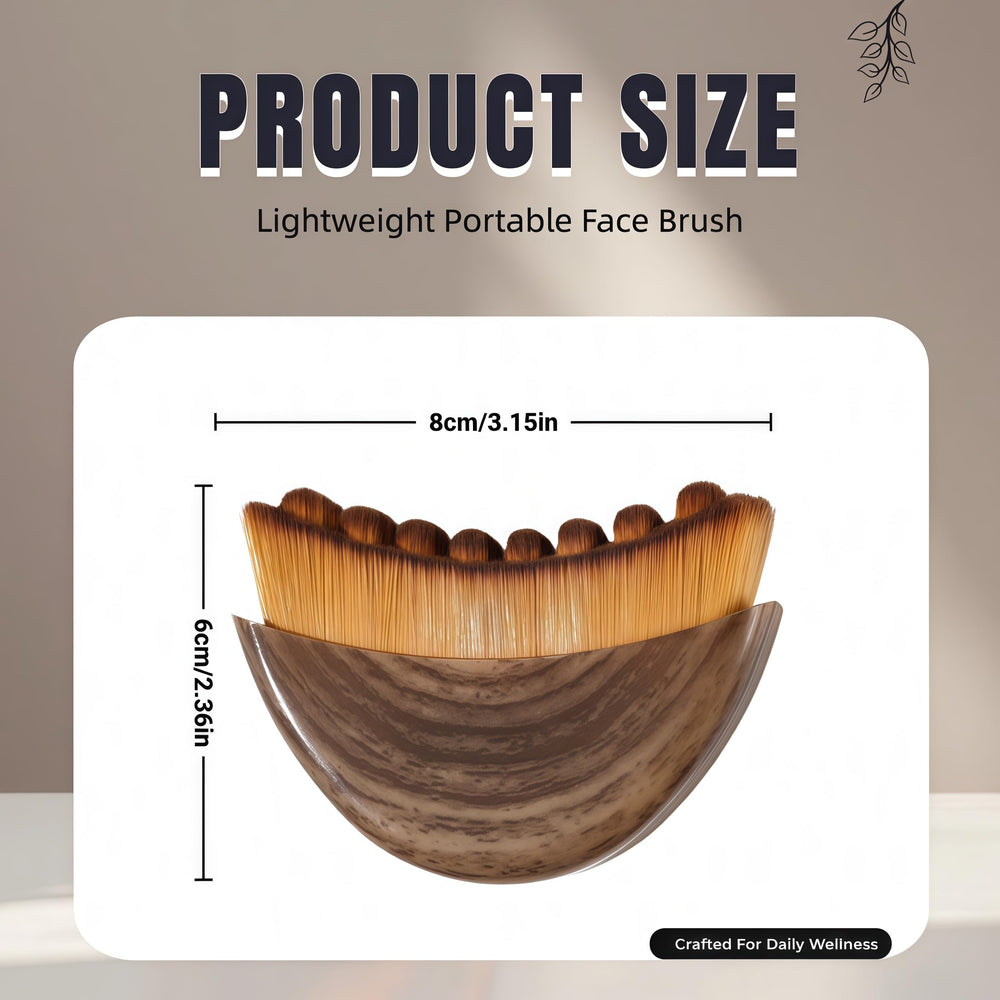 Put Girl lymphatic face brush travel-friendly design fits in your bag.