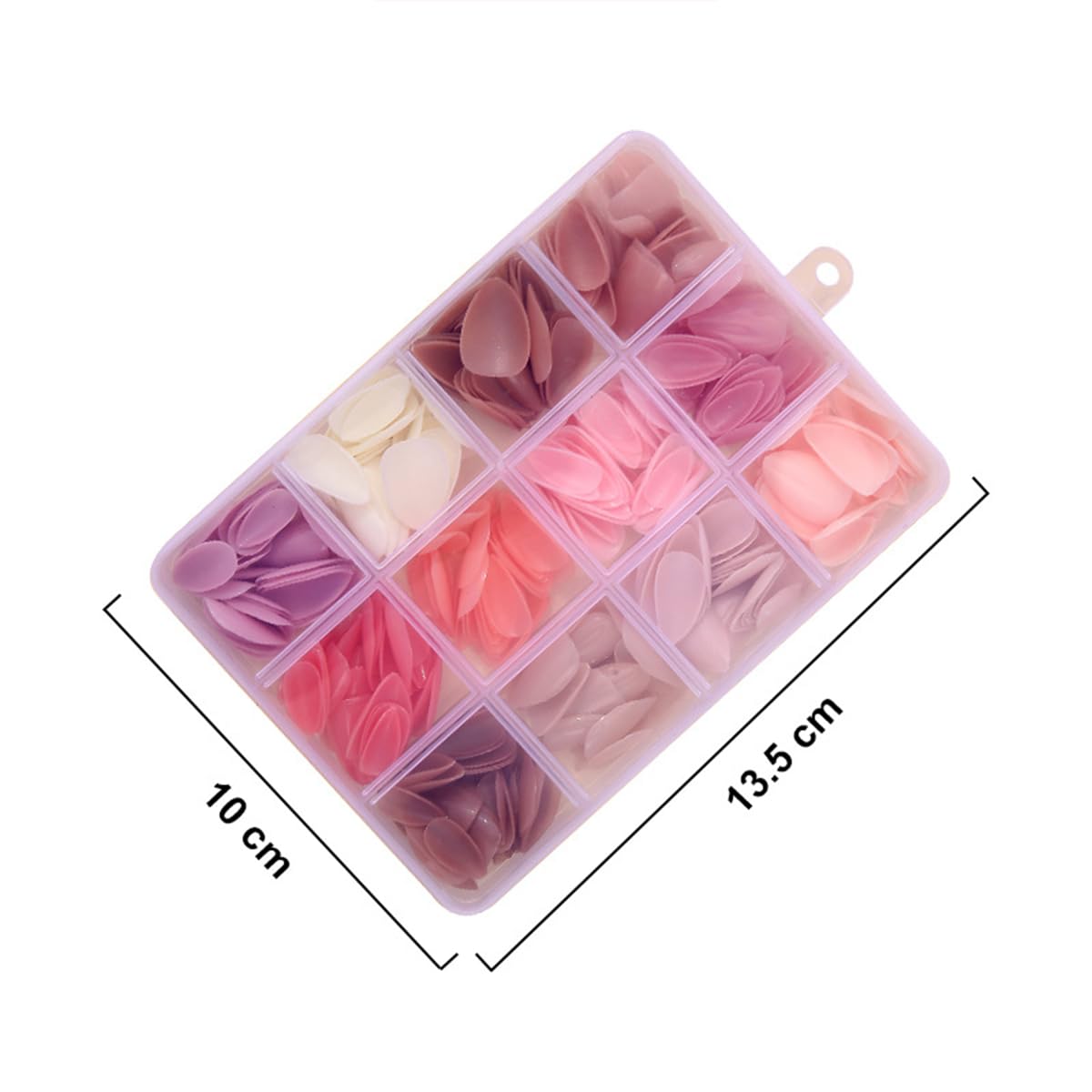Puyokinm nails on fingers demonstrating comfortable fit for various nail beds.