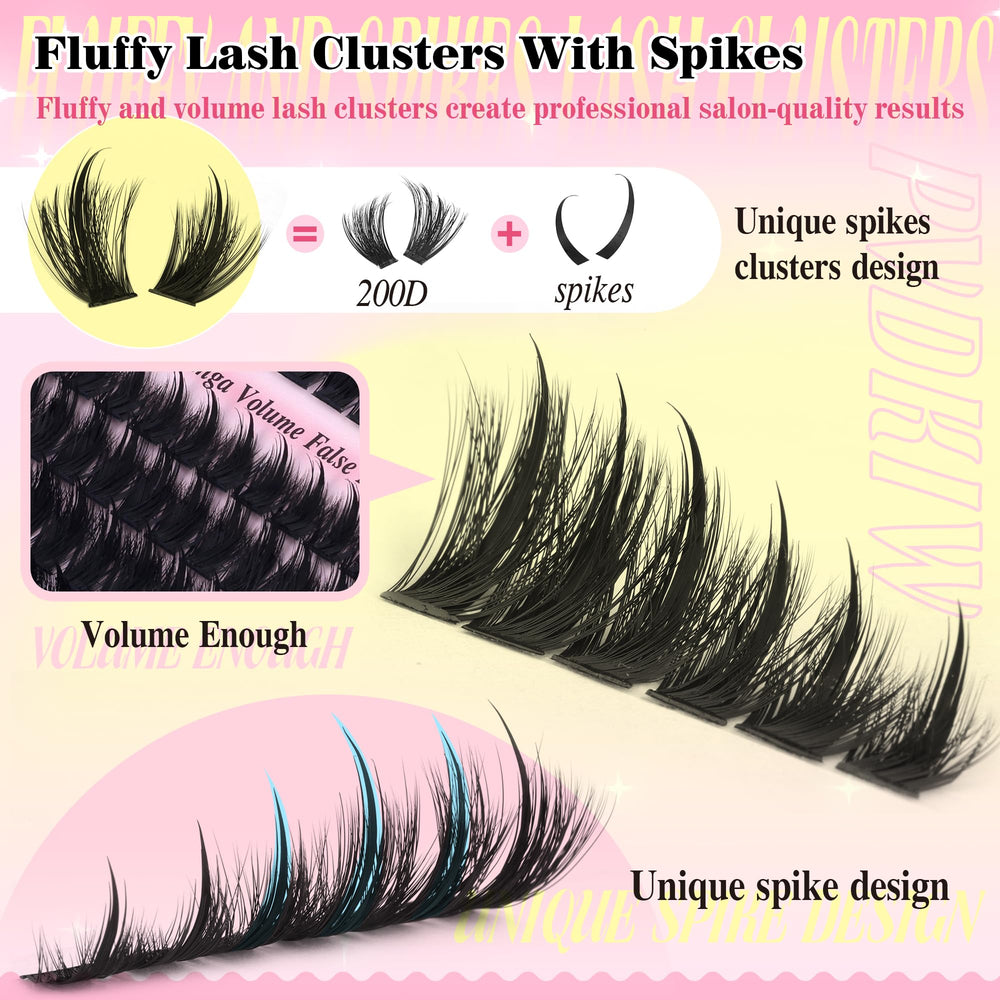 PVDKIW bottom lashes to perfectly frame the upper clusters
