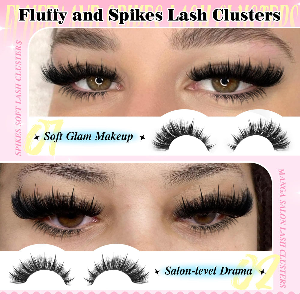 PVDKIW manga upper lashes for a dramatic, eye-catching style