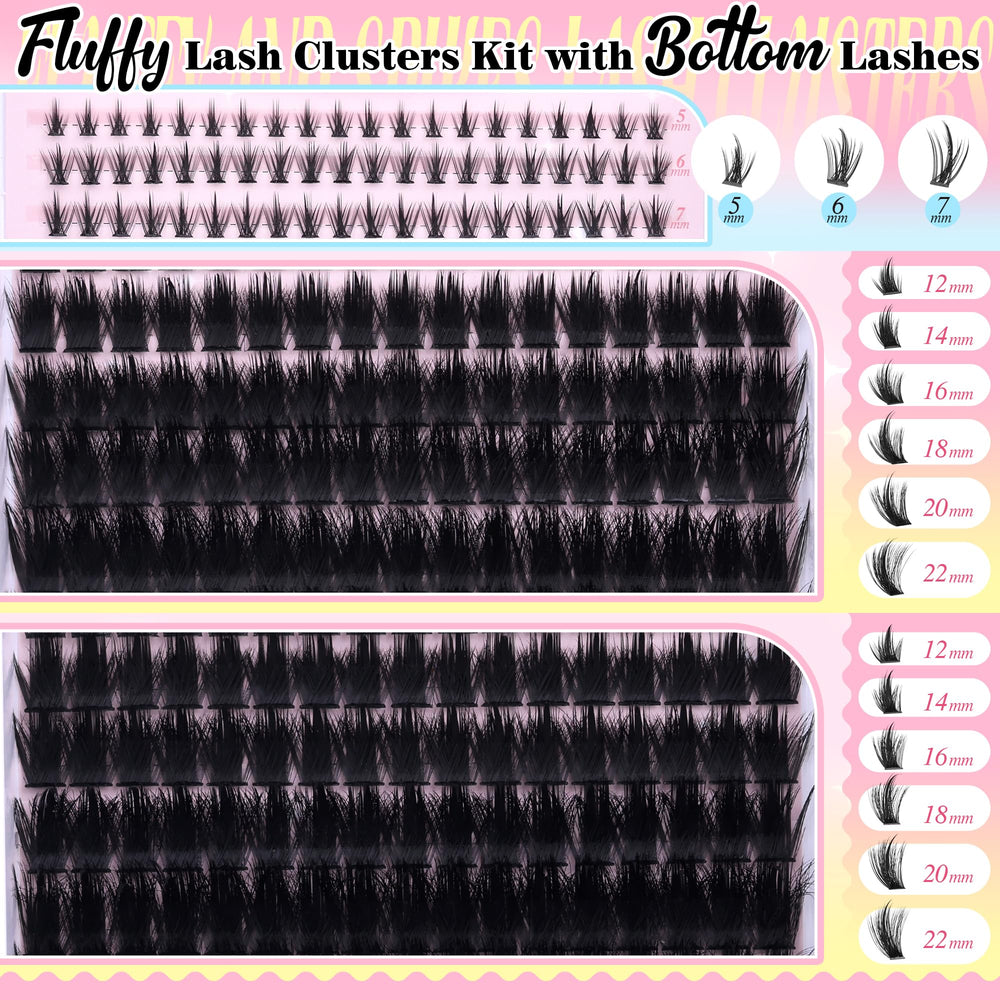 PVDKIW lash tweezers for precise cluster placement