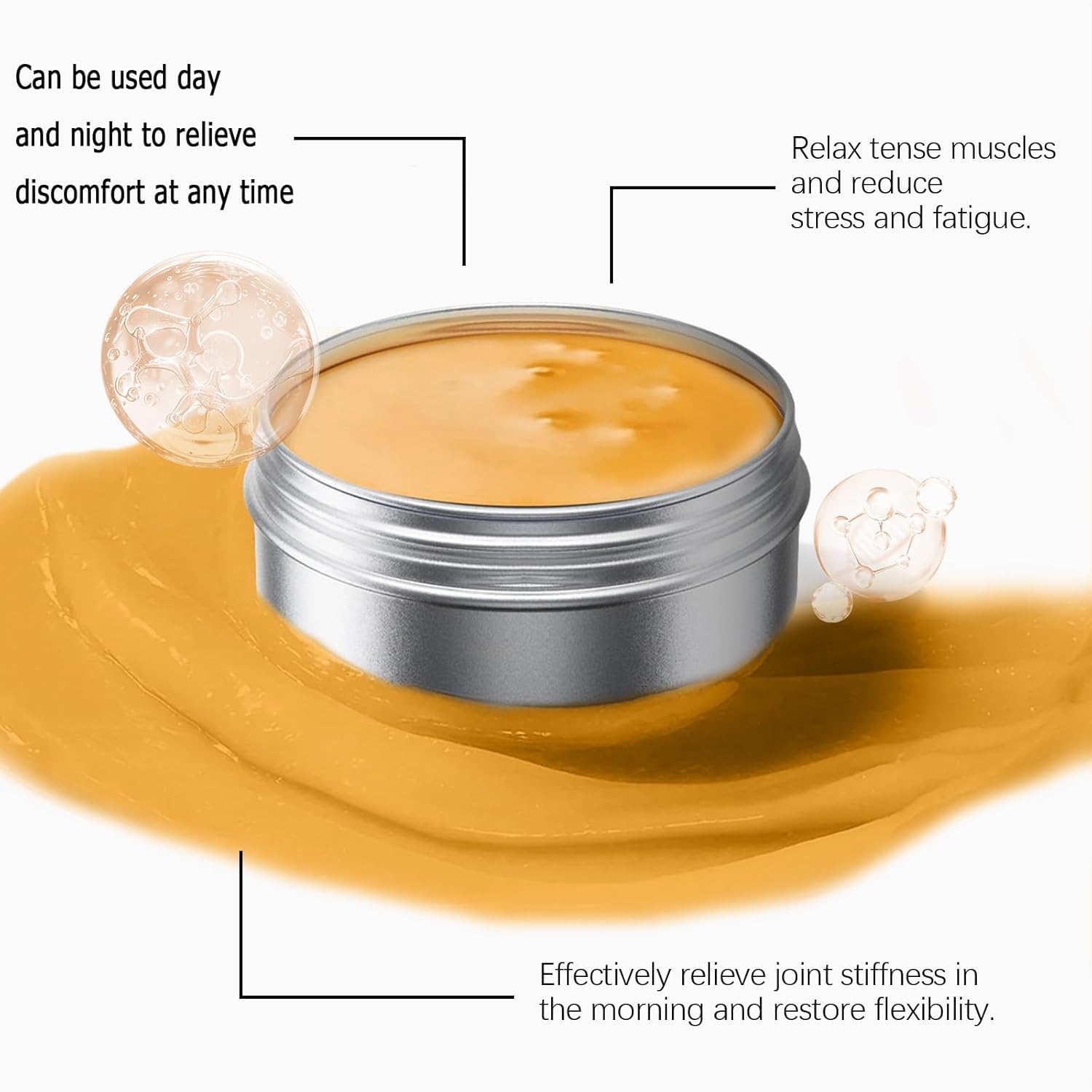 Pwkvsn Balm being used on back and knee areas.