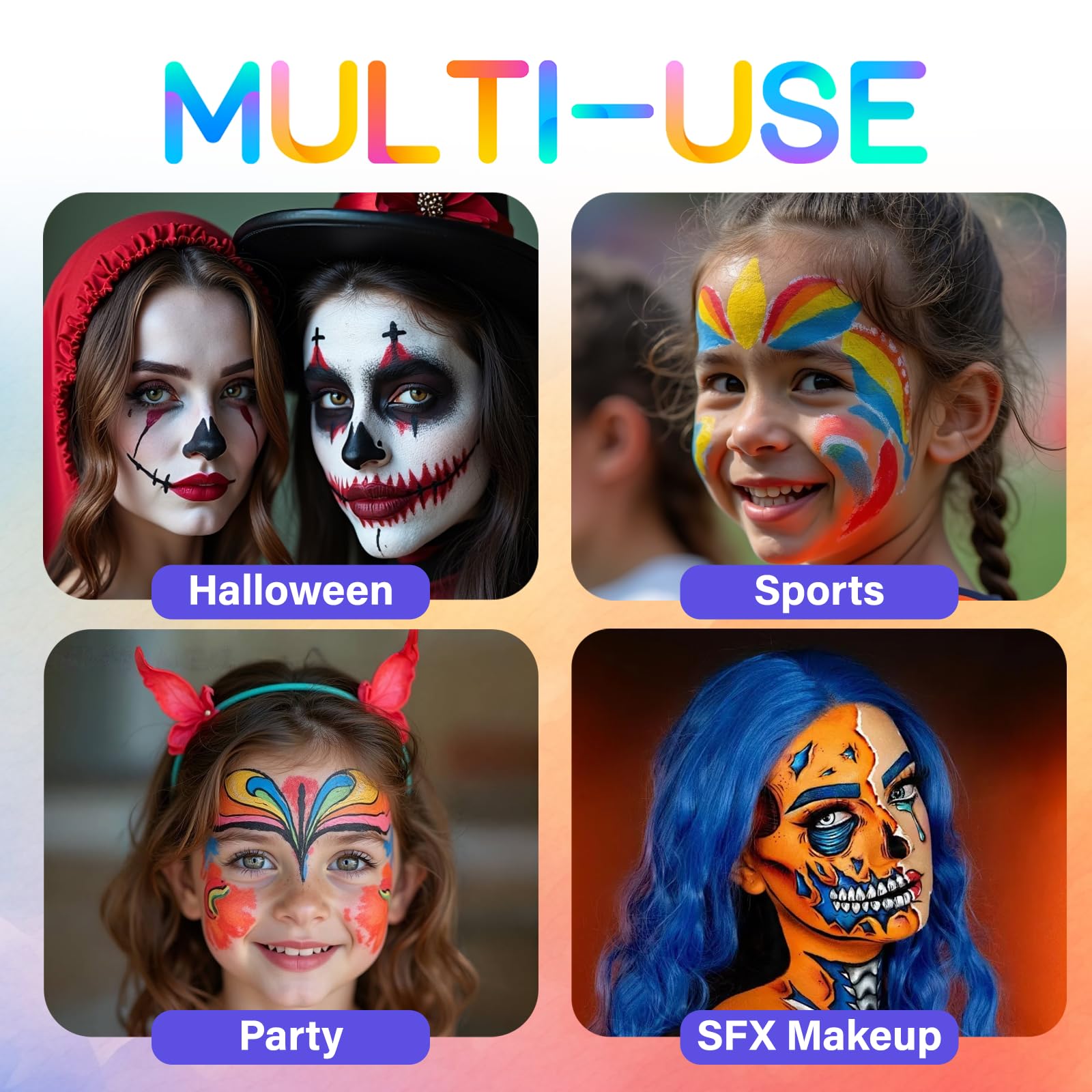 PWYSHXDF ideal for Halloween and cosplay makeup looks.