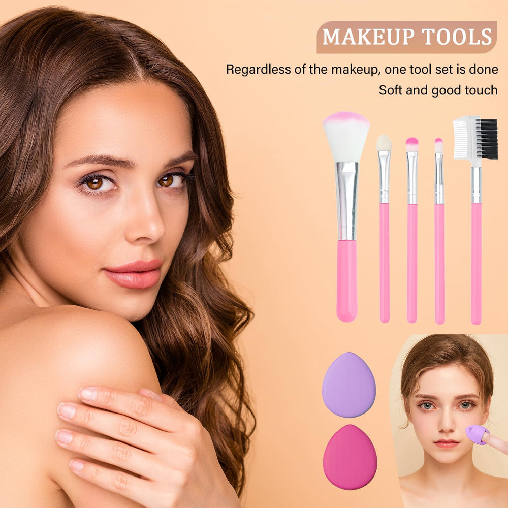 PWYSHXDF makeup set brushes for easy blending and complete application