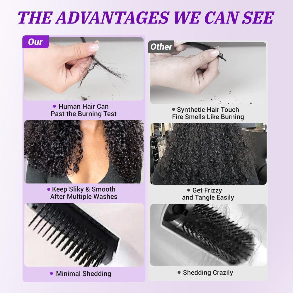 PXCPXC Burmese Curly Bundles 26-inch natural black close-up, high luster for premium finish
