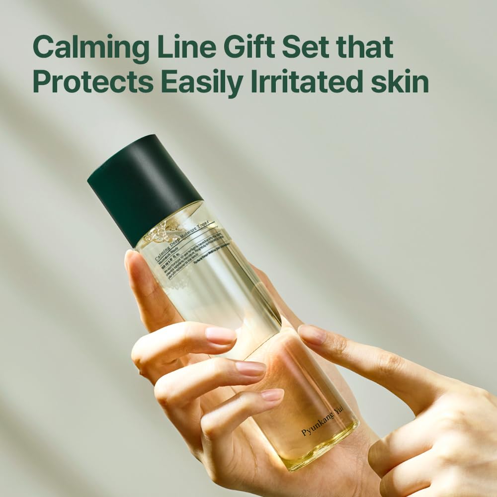 Pyunkang Yul Calming Line toner bottle ready for gentle hydration and refreshing toning