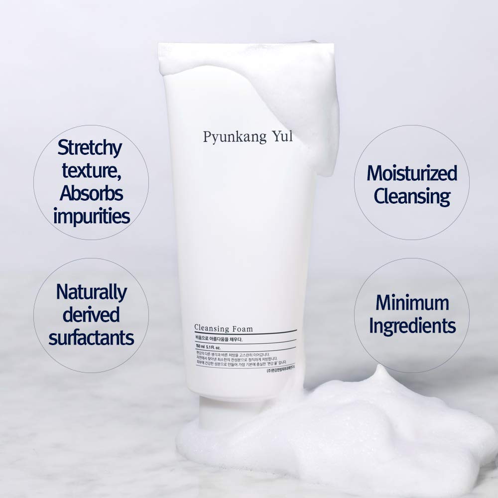 Close-up of Pyunkang Yul Cleansing Foam foam for gentle cleansing