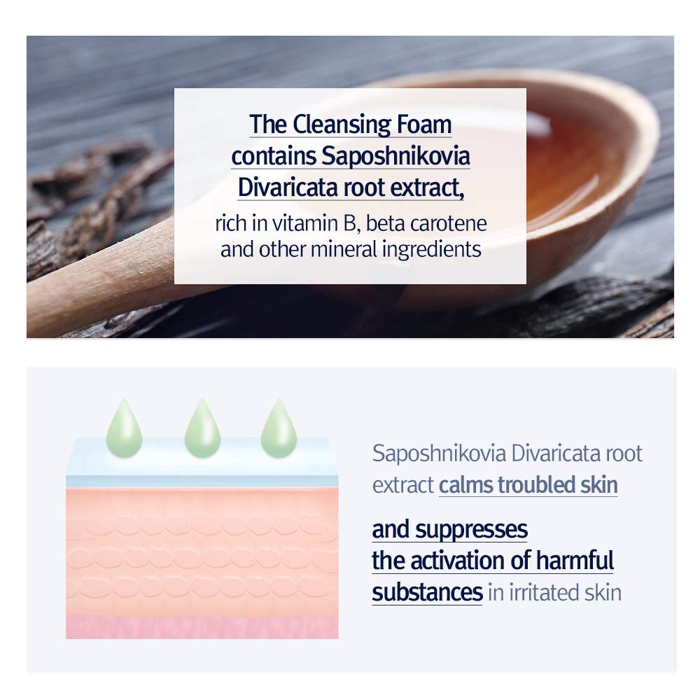 Dermatology-tested Pyunkang Yul Cleansing Foam suitable for all skin types