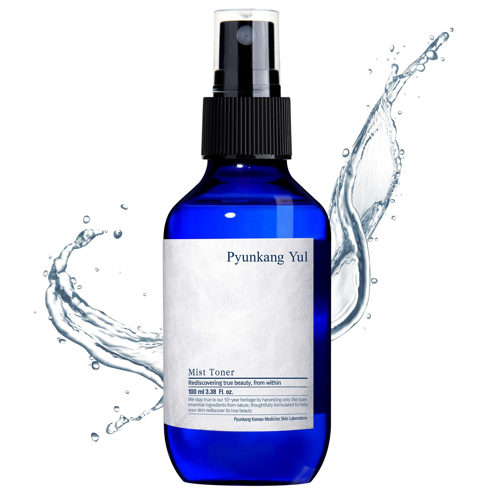 Pyunkang Yul Facial Mist Toner bottle close-up showing fragrance-free skincare.