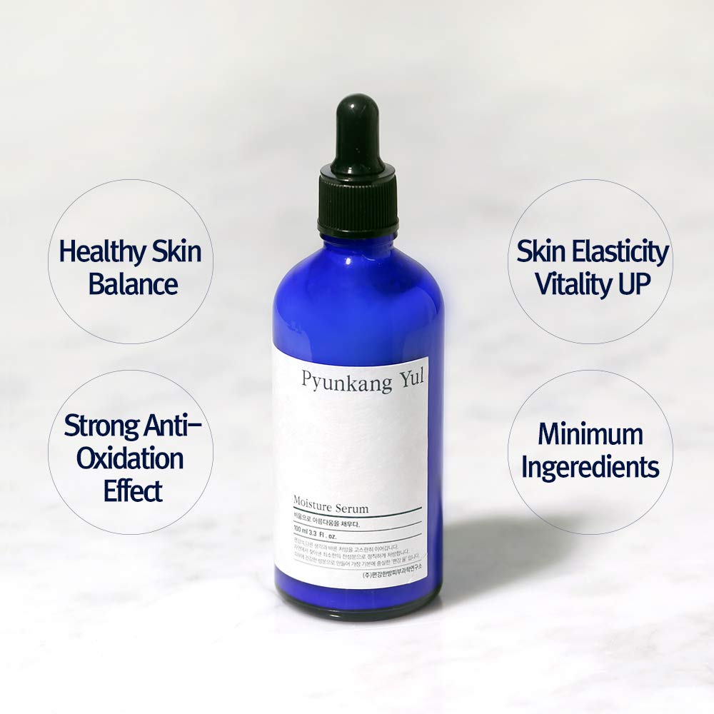 Pyunkang Yul Moisture Serum pump-dispense enables controlled, easy application