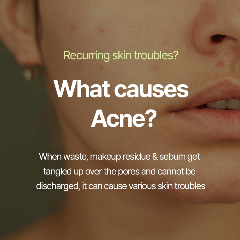 Pyunkang Yul PKY Calming Cleansing Foam tea tree extract close-up, soothing support after cleansing.