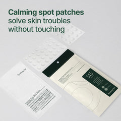 Pyunkang Yul PKY calming clear spot patch on-skin application demonstrates invisible fit.