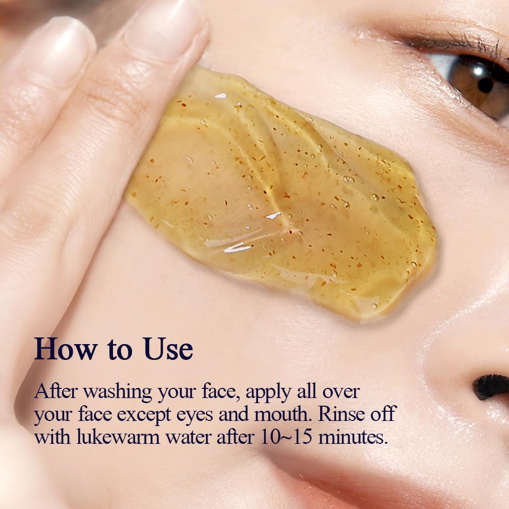 Pyunkang Yul PKY Quick-absorbing gel mask, immediate soothing feel.