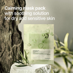 Closeup of Pyunkang Yul PKY mask application on skin for gentle soothing