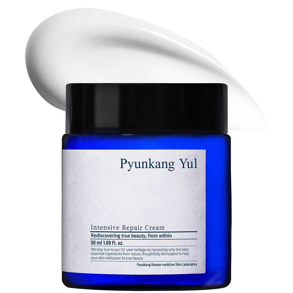 Pyunkang Yul PKY Intensive Repair Cream packaging highlights ceramide moisture for dry skin.